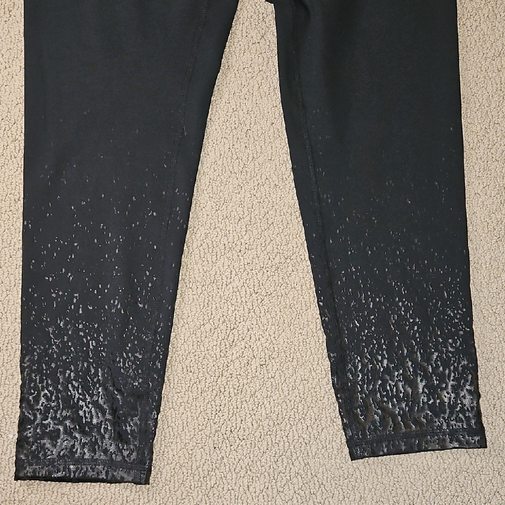 Z By Zobha Black Women's Paterned Leggings - Picture 4 of 10